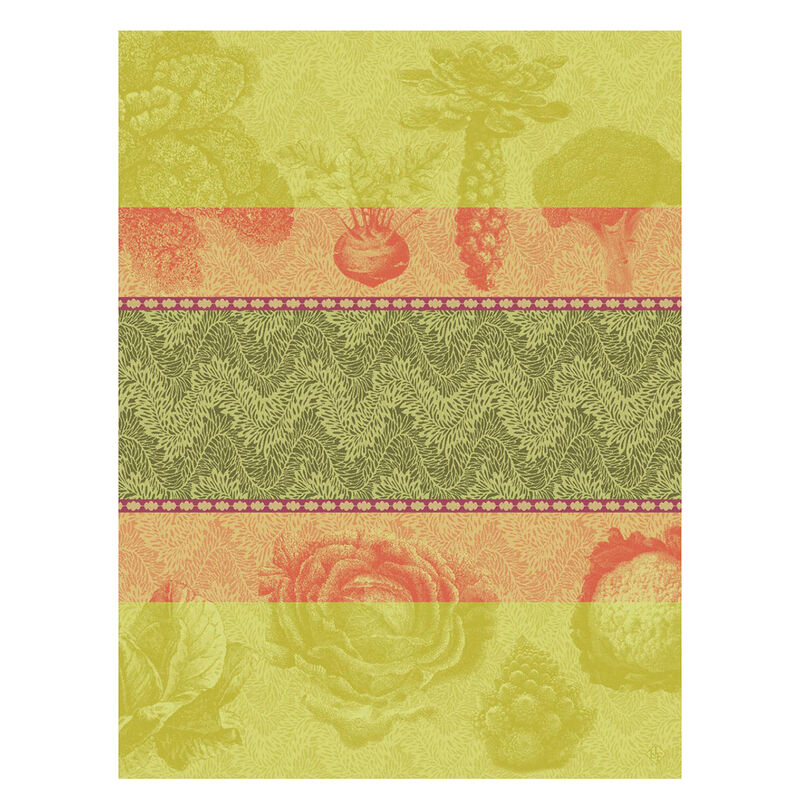 Le Jacquard Français Jardin Des Choux Tea Towel Green