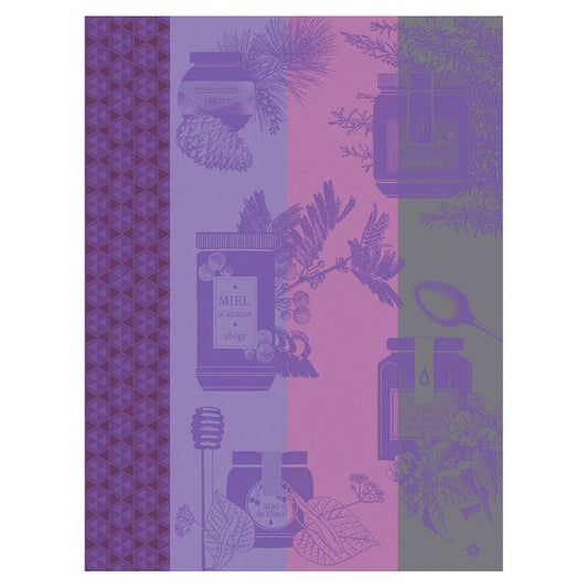 Le Jacquard Français Miel en Pot Tea Towel - Purple
