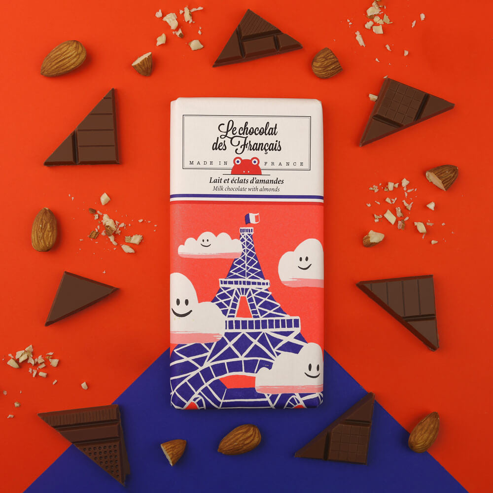 Milk Chocolate Almond Eiffel Tour Bar