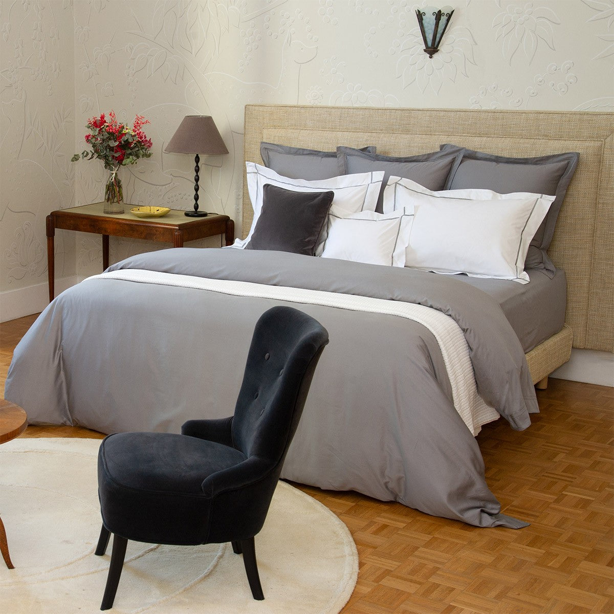 Yves Delorme Triomphe Flat Sheet - Platine