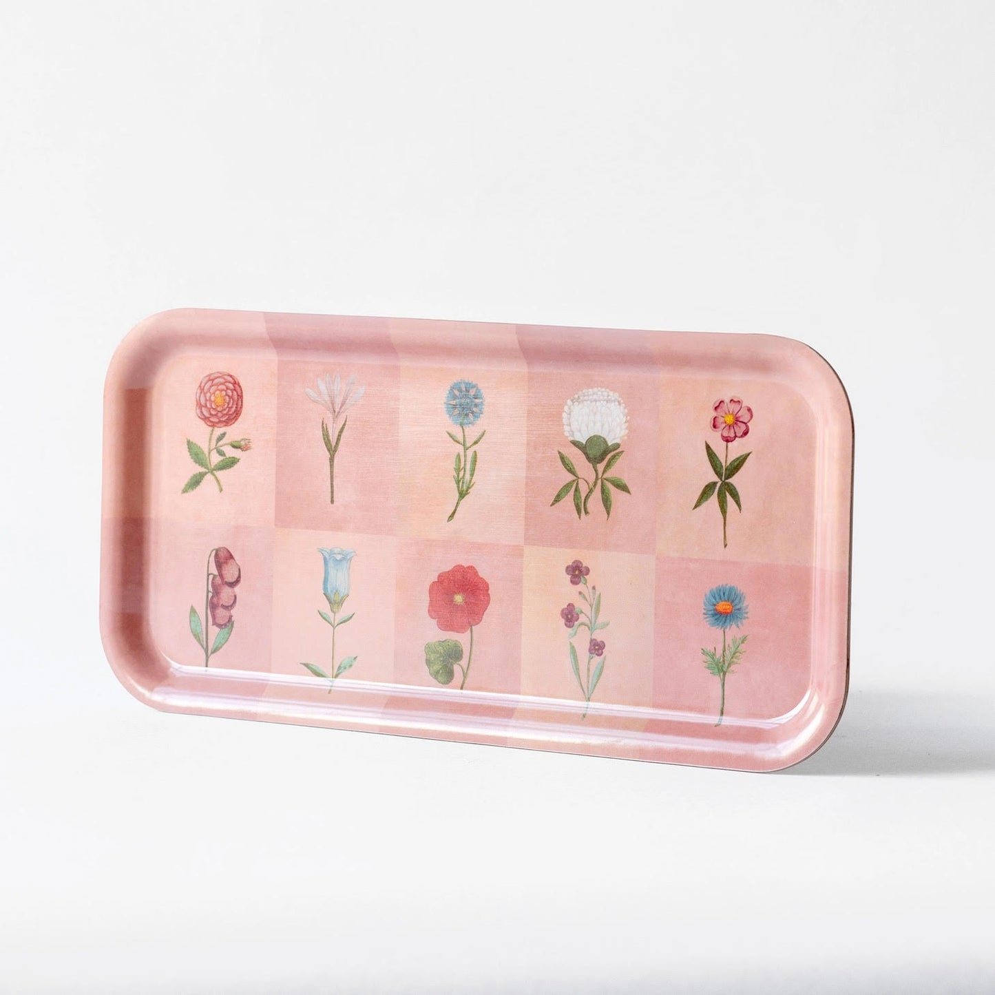 Roomytown Festival of Flowers Birchwood Tray - 11x5