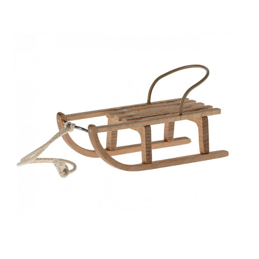 Maileg Wooden Mouse Sled