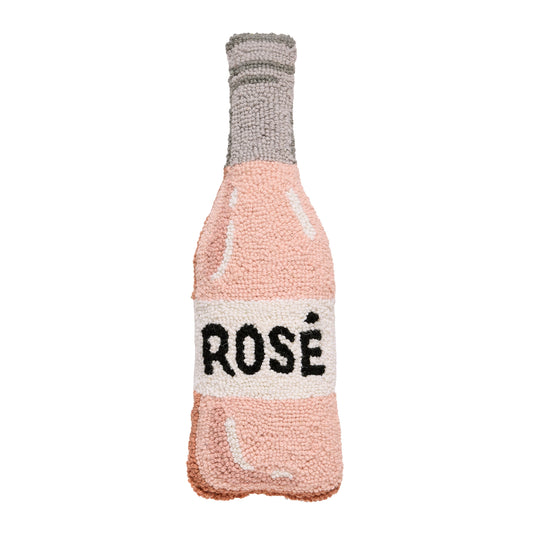 Peking Handicraft Rose Bottle Hooked Pillow - 6x18
