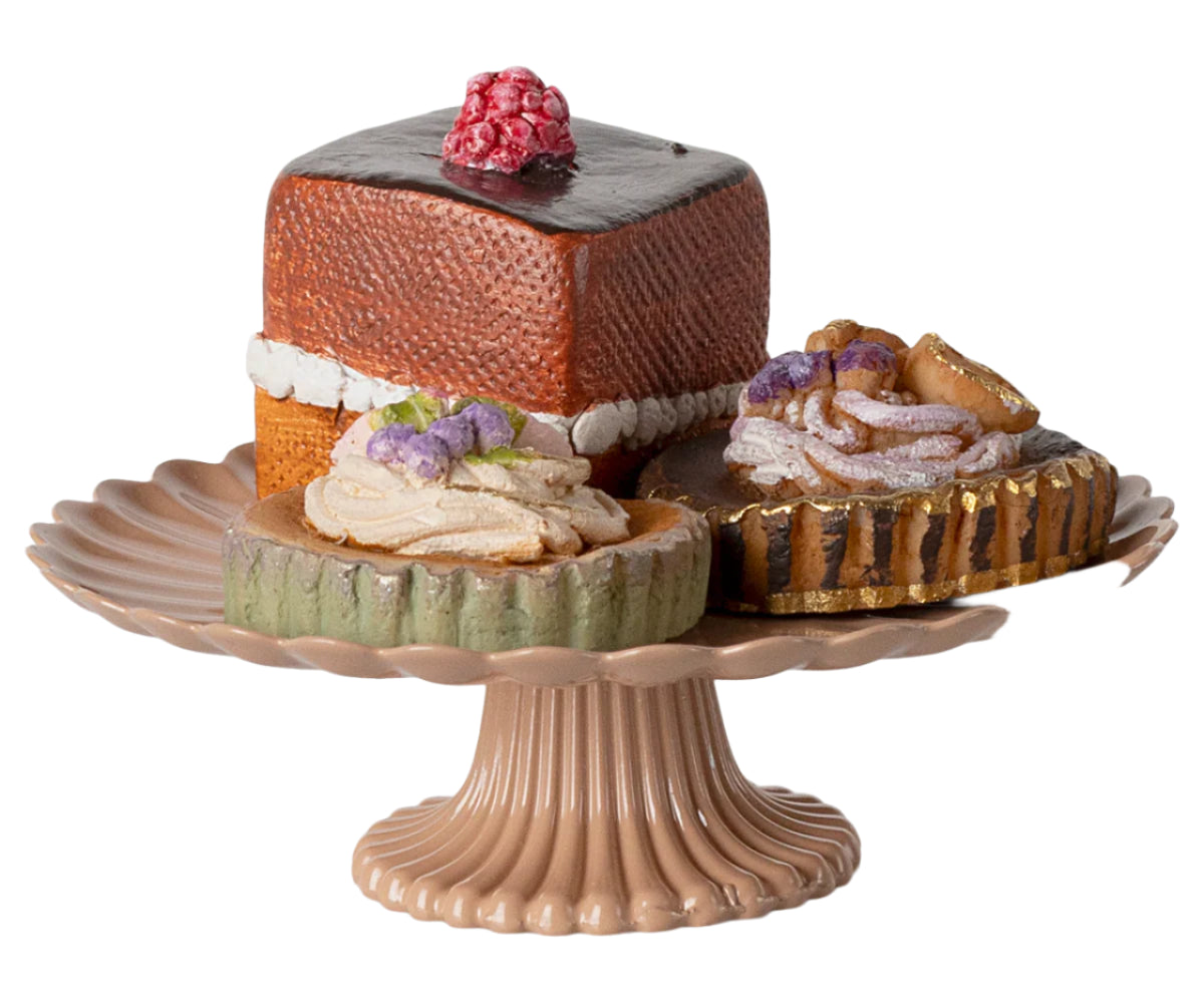 Maileg Cakes & Cakes Stand Mini - Petit Fours