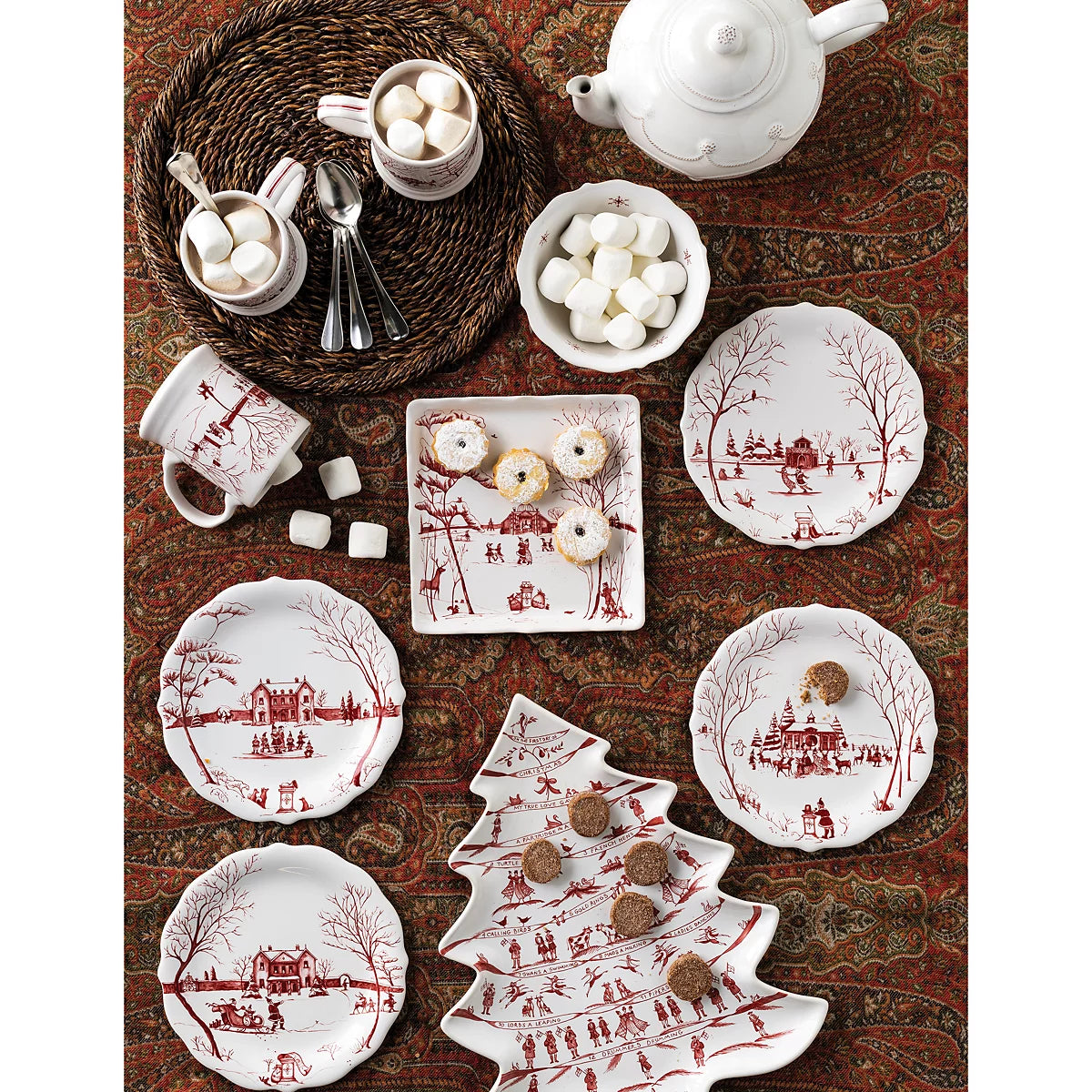 Juliska Country Estate Winter Frolic 10" Tree Tray - La Petite Maison