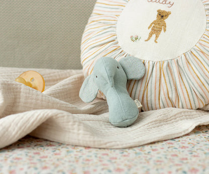Maileg Elephant Rattle - Dusty Blue
