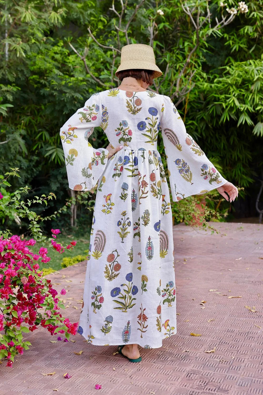 Lugano Maxi Dress - Multi Botanical
