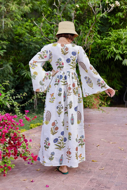 Lugano Maxi Dress - Multi Botanical