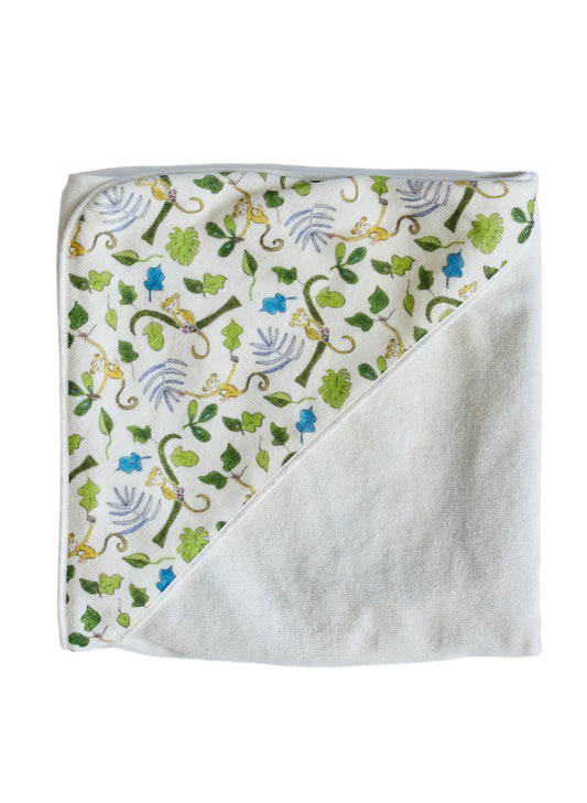 Timo & Violet Happy Monkey Hooded Bath Towel