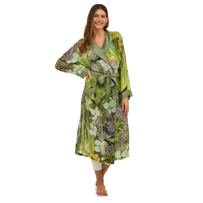 One Hundred Stars Hydrangea Print Robe