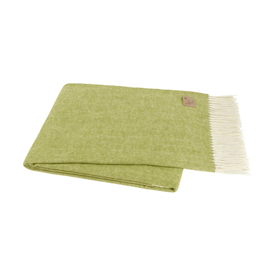 Lands Downunder Lemongrass Italian Herringbone Throw 