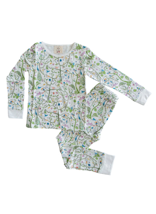 Timo & Violet The Two Piece Pajama Set - Tropical Garden
