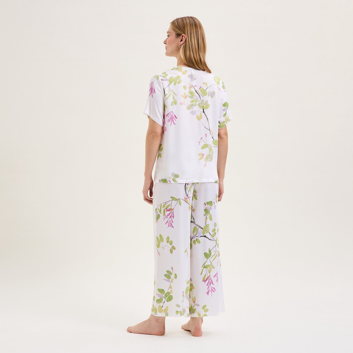 Laurence Tavernier Luciole Blanc Short Sleeve Pajamas