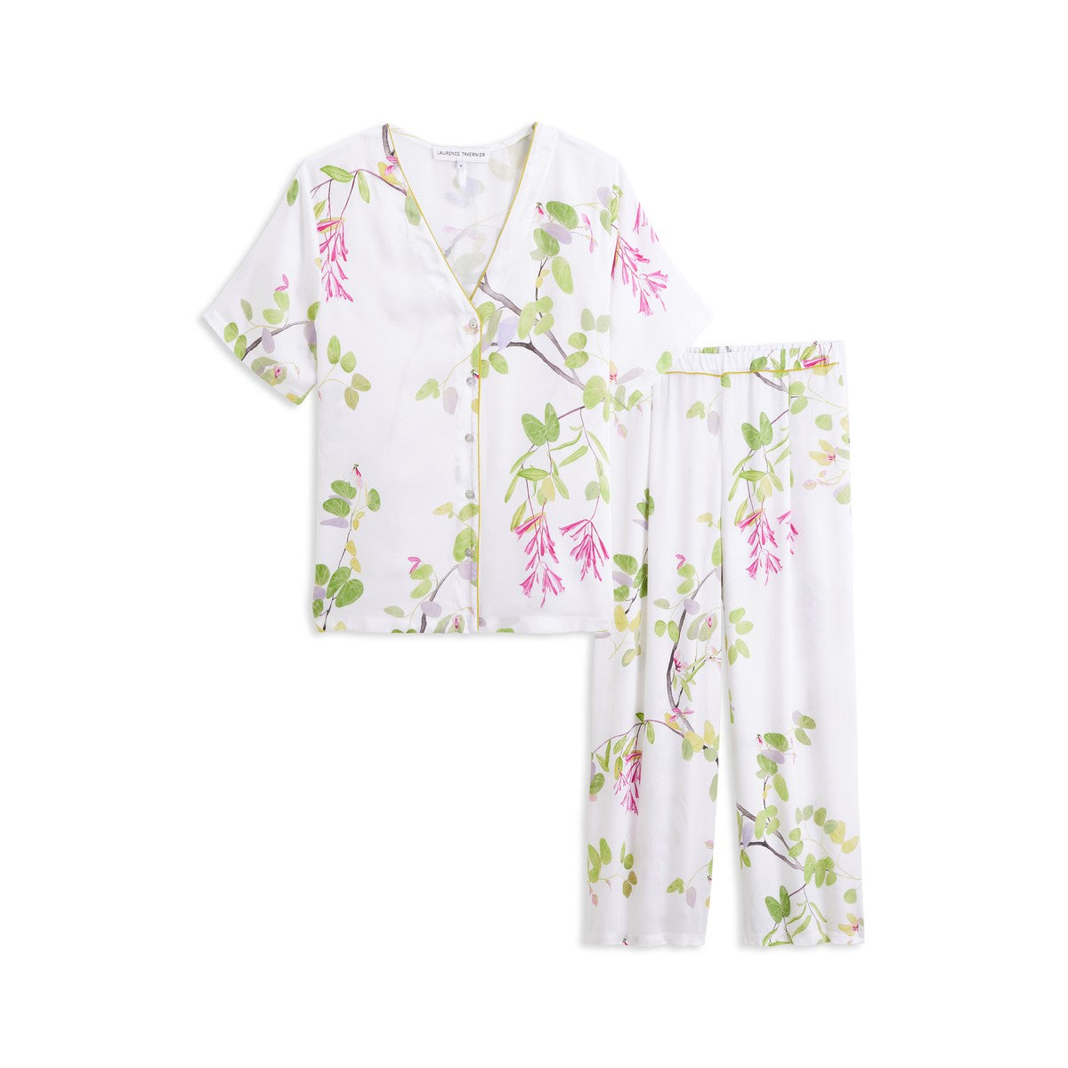 Laurence Tavernier Luciole Blanc Short Sleeve Pajamas