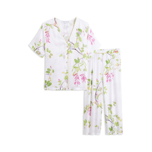 Laurence Tavernier Luciole Blanc Short Sleeve Pajamas