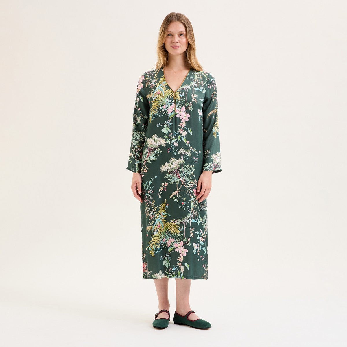 Laurence Tavernier Contes Vert Long Nightgown