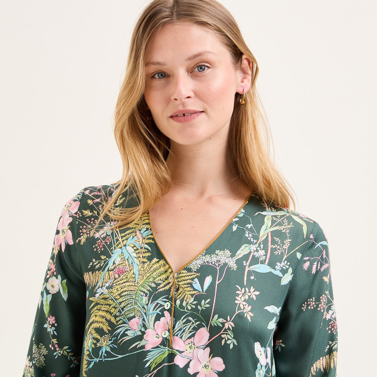 Laurence Tavernier Contes Vert Long Nightgown