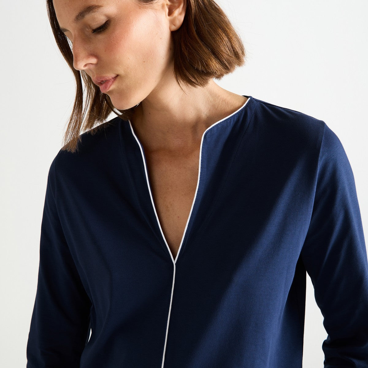 Laurence Tavernier Ondine Nuit Long Sleeve Short Nightdress