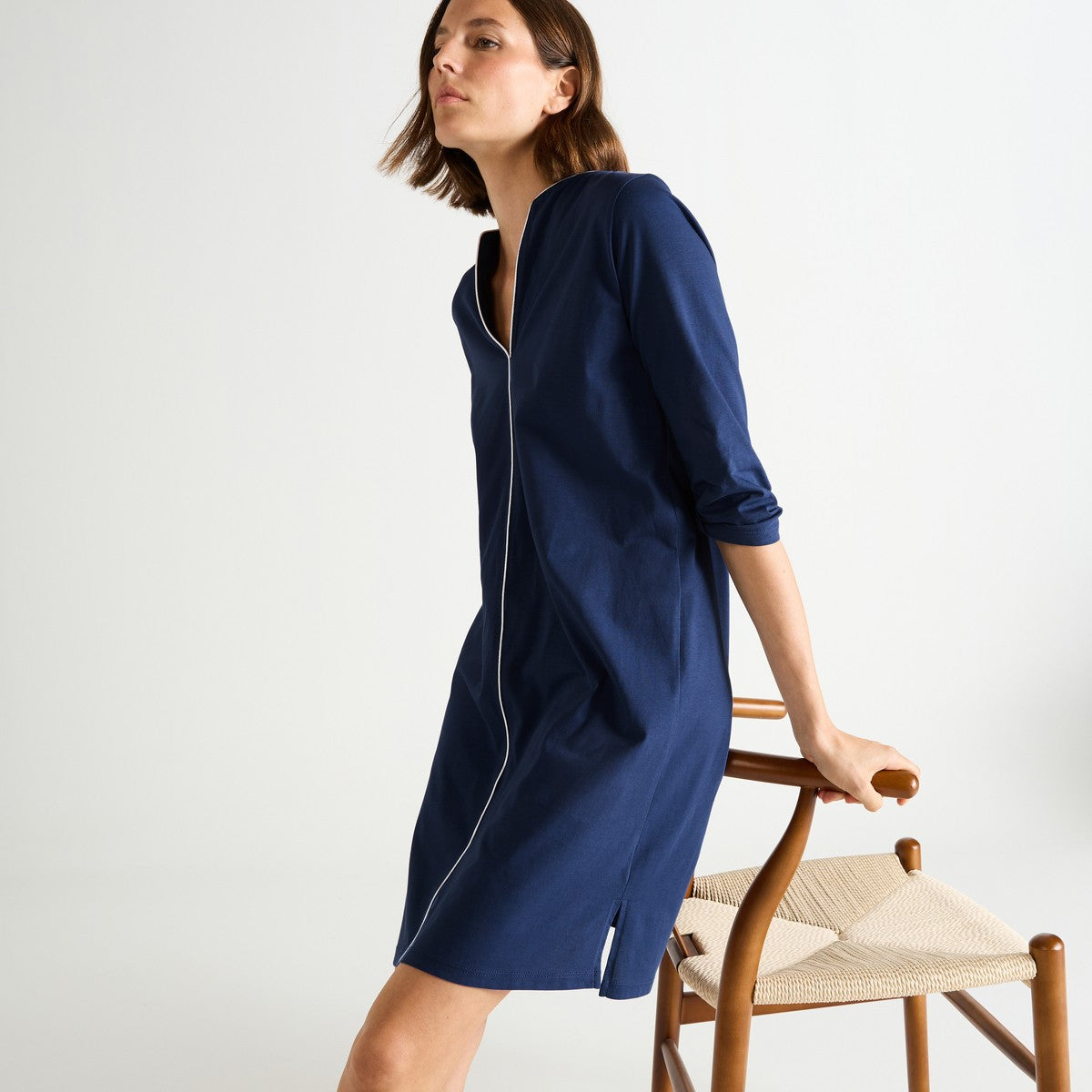 Laurence Tavernier Ondine Nuit Long Sleeve Short Nightdress