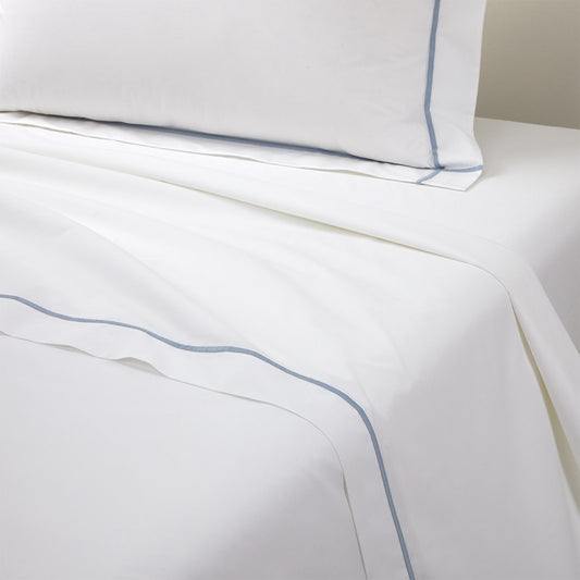 Yves Delorme Athena Flat Sheet - Celeste