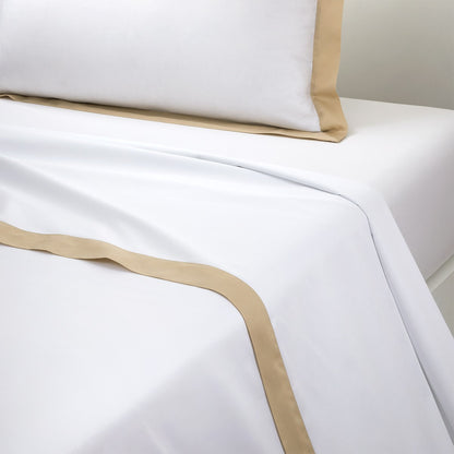 Yves Delorme Linea Flat Sheet - Dune