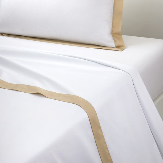 Yves Delorme Linea Flat Sheet - Dune