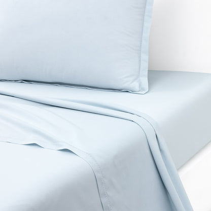Yves Delorme Batiste Flat Sheet - Aqua