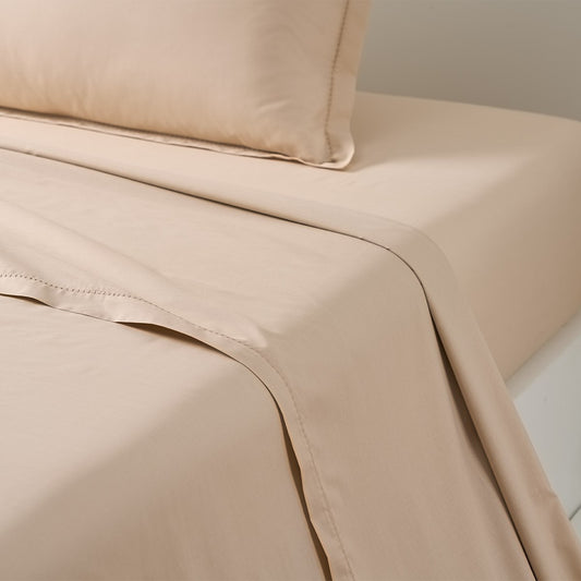 Yves Delorme Batiste Flat Sheet - Biscuit