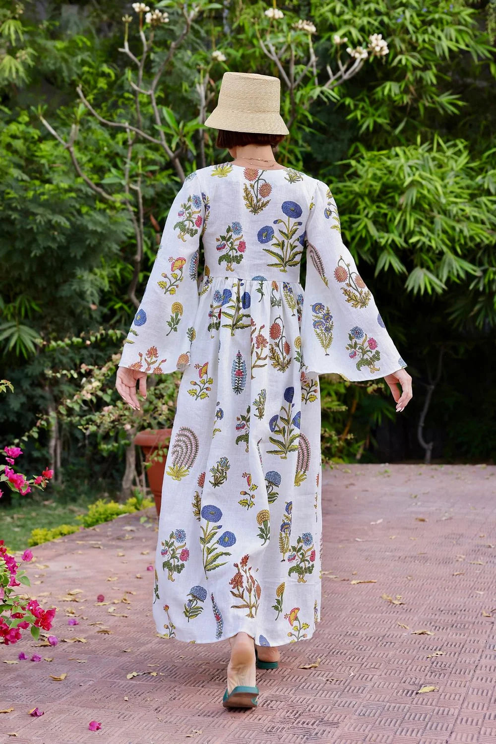 Lugano Maxi Dress - Multi Botanical