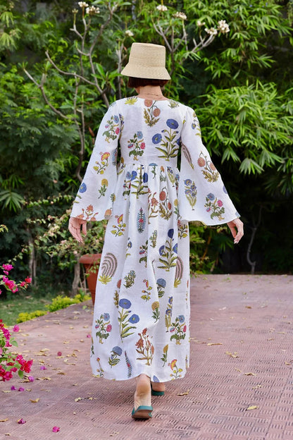 Lugano Maxi Dress - Multi Botanical