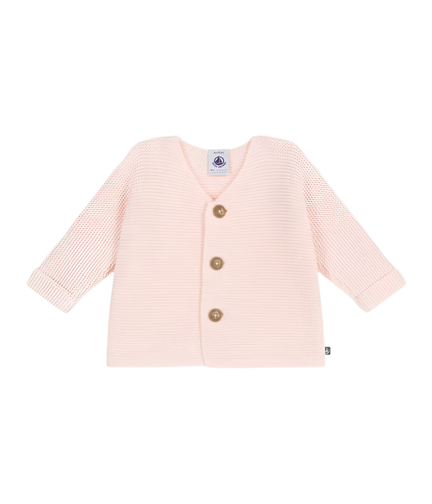 Petit Bateau Baby Cardigan - Light Pink