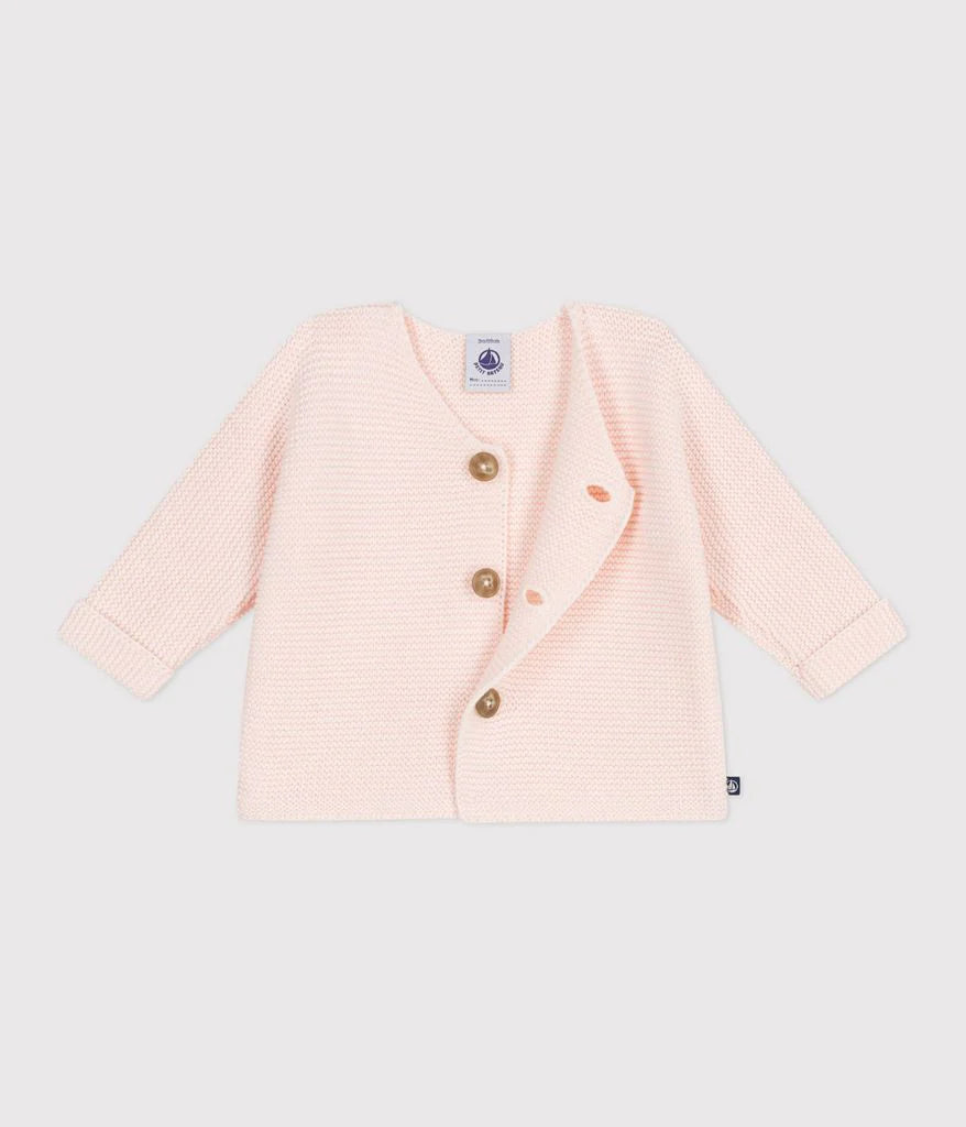 Petit Bateau Baby Cardigan - Light Pink