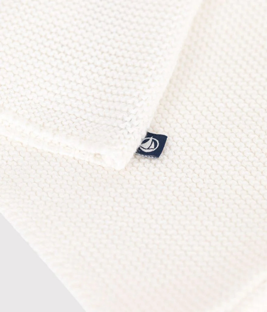 Petit Bateau Baby Cardigan - White