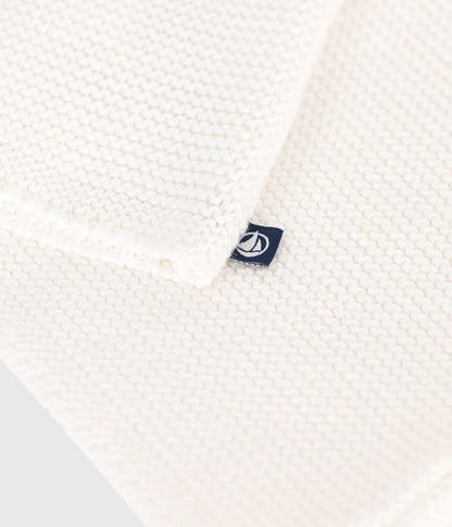 Petit Bateau Baby Cardigan - White