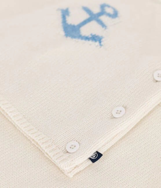 Petit Bateau Baby Boy Knit Anchor Sweater & Pants