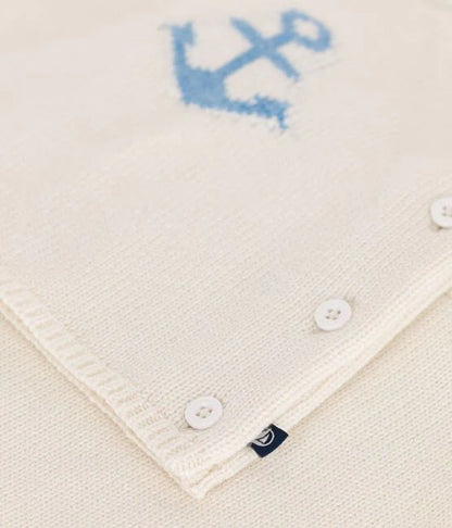 Petit Bateau Baby Boy Knit Anchor Sweater & Pants