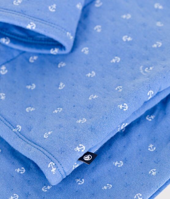 Petit Bateau Baby Boy Anchor Cardigan & Pants 2/pc