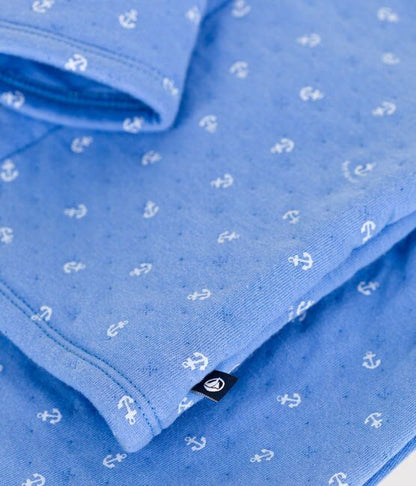 Petit Bateau Baby Boy Anchor Cardigan & Pants 2/pc