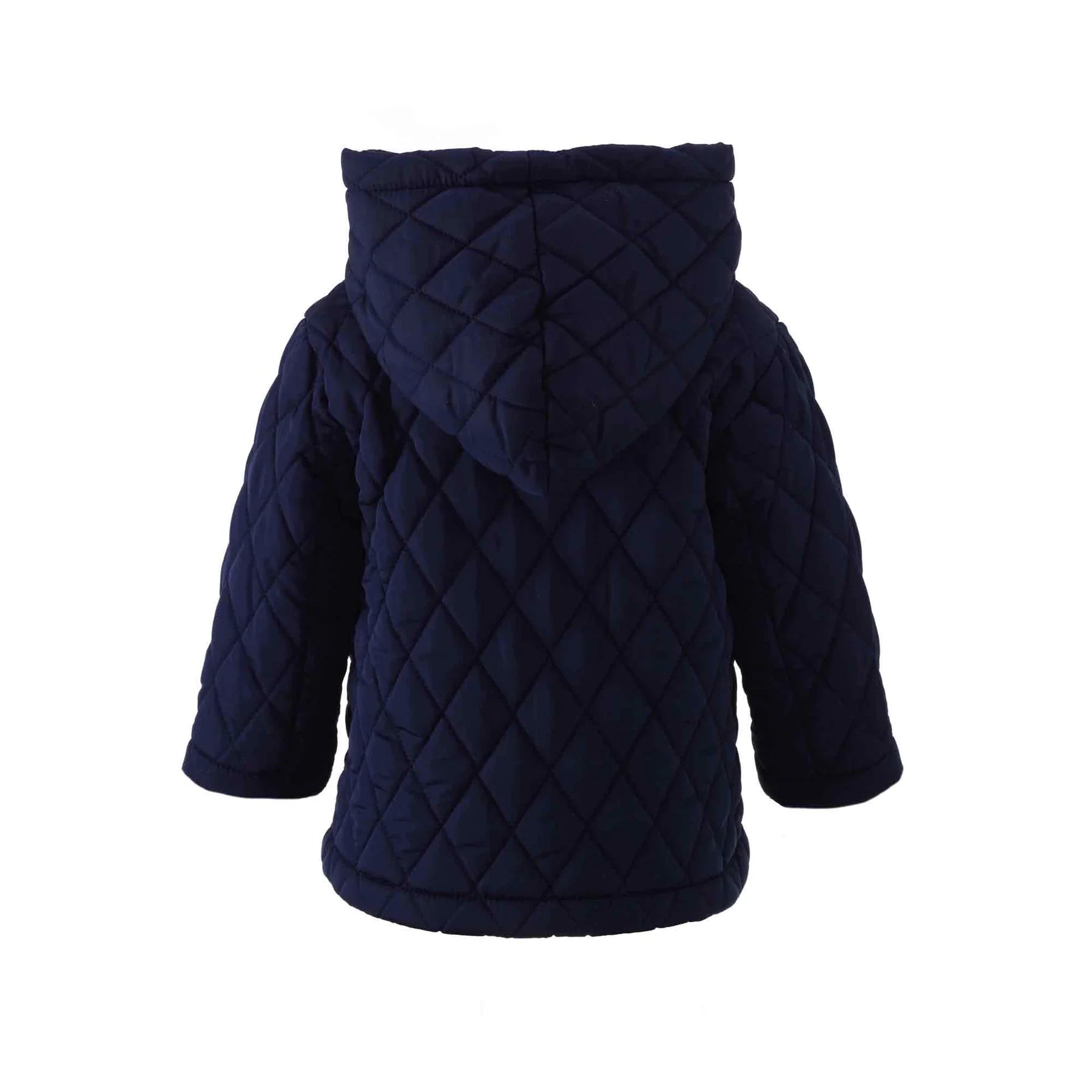 Rachel Riley Navy Quilted Hooded Jacket