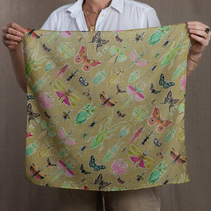 Betsy St. Clair Bandana- Insectarium in sulphur