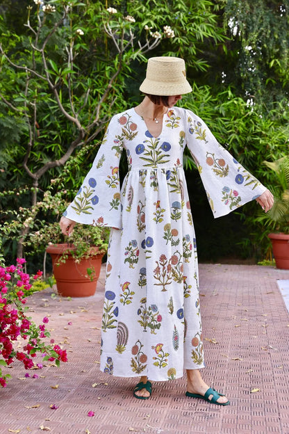 Lugano Maxi Dress - Multi Botanical