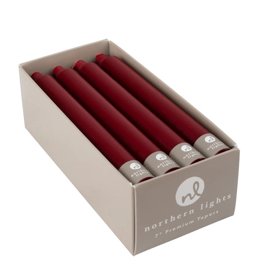 Northern Lights 7 in Taper - Crimson