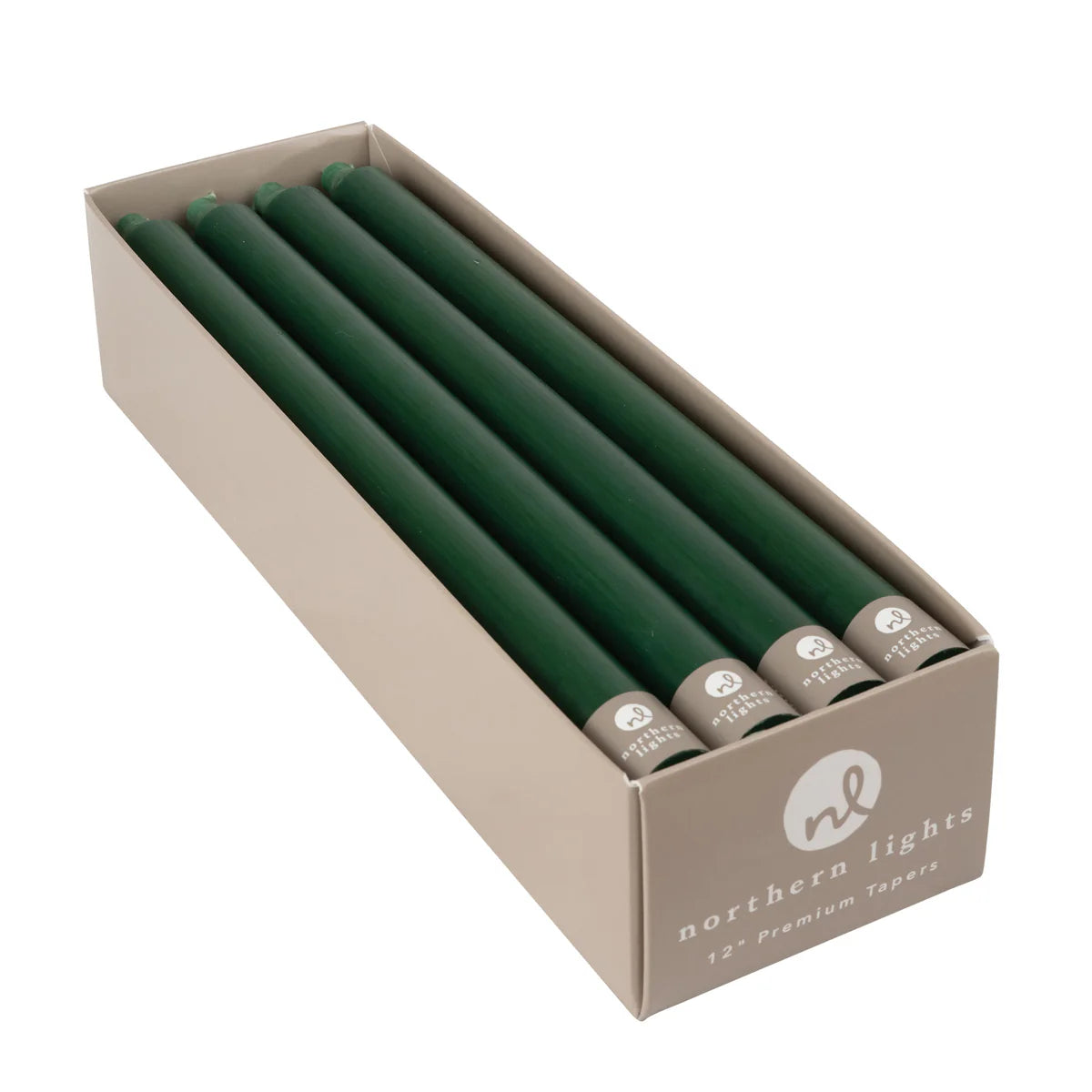Northern Lights 12 in taper - Hunter Green