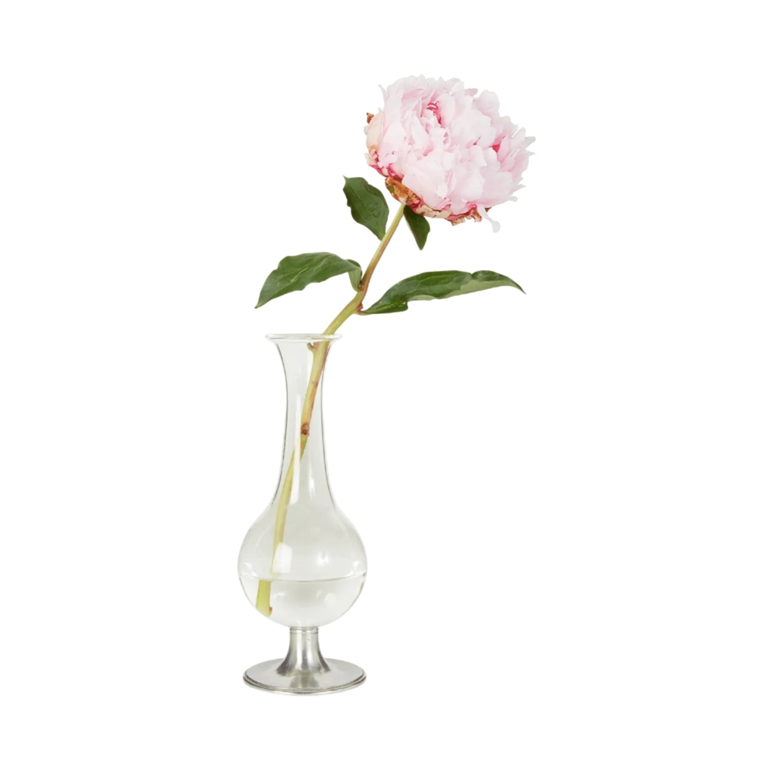 Match Pewter Footed Glass Vase