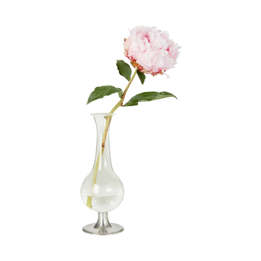 Match Pewter Footed Glass Vase