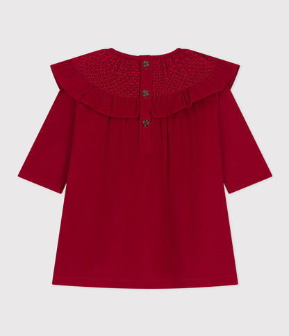 Petit Bateau Red Corduroy Dress