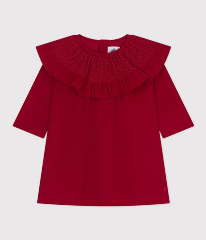 Petit Bateau Red Corduroy Dress