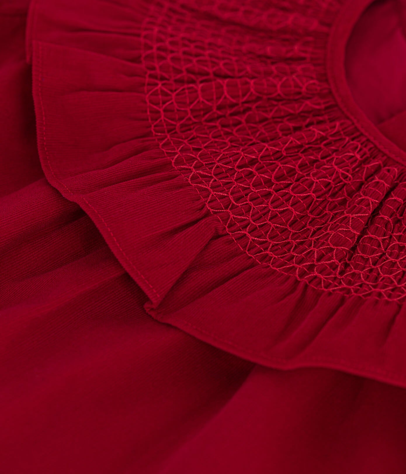 Petit Bateau Red Corduroy Dress 