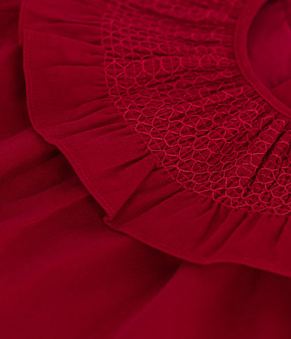 Petit Bateau Red Corduroy Dress 