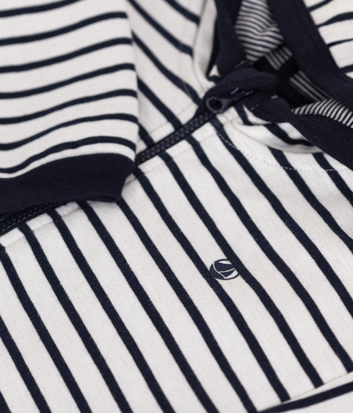 Petit Bateau Baby Striped Zip Up Hoodie